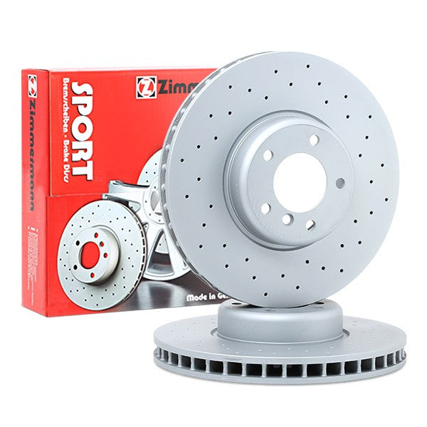 Set Disc de frana Ventilat si Perforat ZIMMERMANN 150.3481.52