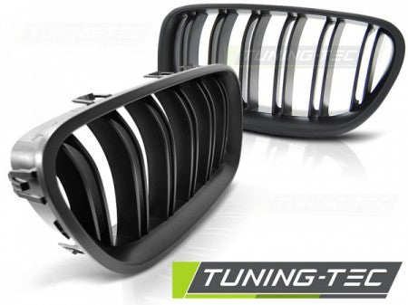 Grila centrala compatibila BMW Seria 5 F10 / F11- - - Negru Matt