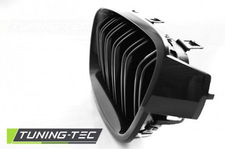 Grila centrala dubla compatibila BMW F30 / F31 10.11-18 - - Negru Lucios