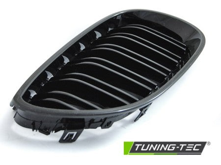 Grila centrala dubla compatibila BMW Seria 5 E60/1- - Negru Lucius