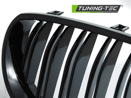Grila centrala dubla compatibila BMW Seria 5 E60/1- - Negru Lucius