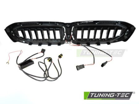 Grila centrala compatibila BMW G20 / G31 19-22 - - Negru Lucios cu LED