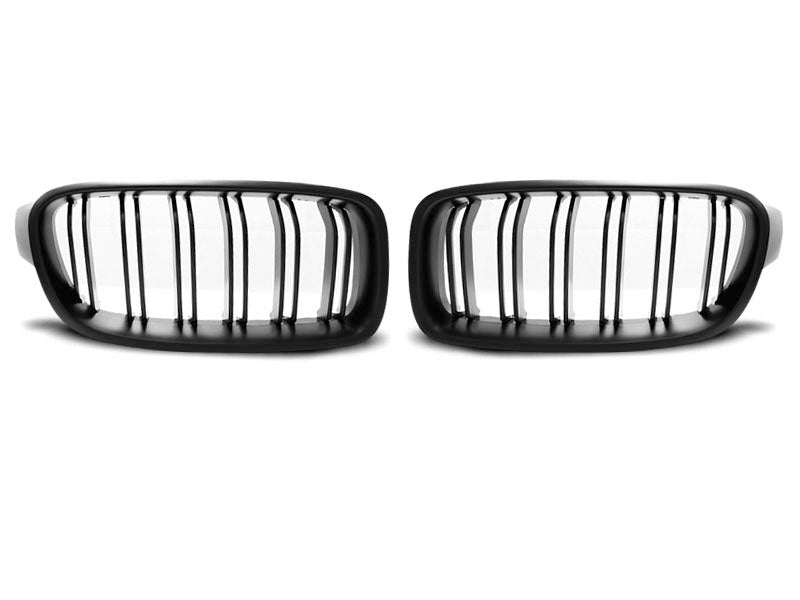 Grila centrala compatibila BMW Seria 3 F30/F31 2011- Matt Black