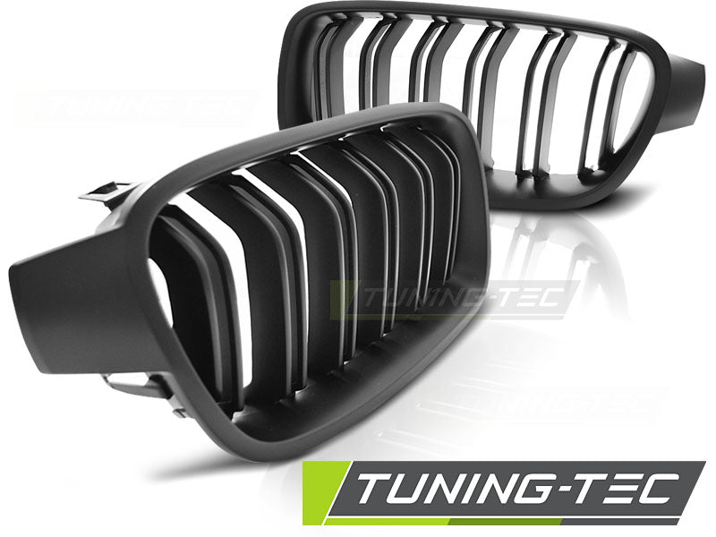 Grila centrala compatibila BMW Seria 3 F30/F31 2011- Matt Black