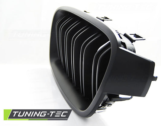 Grila centrala dubla compatibila BMW Seria 3 F30/F31 2011- Glossy Black