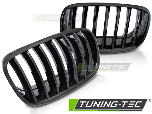 Grila centrala compatibila BMW Negru Lucios X5 E70 | X6 E71