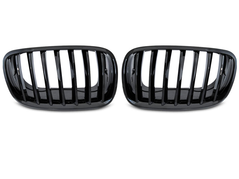 Grila centrala compatibila BMW Negru Lucios X5 E70 | X6 E71
