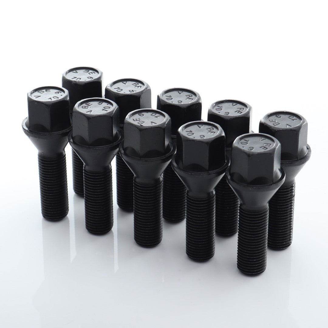 Set 10 Prezoane Negru tip hex M14x1,25