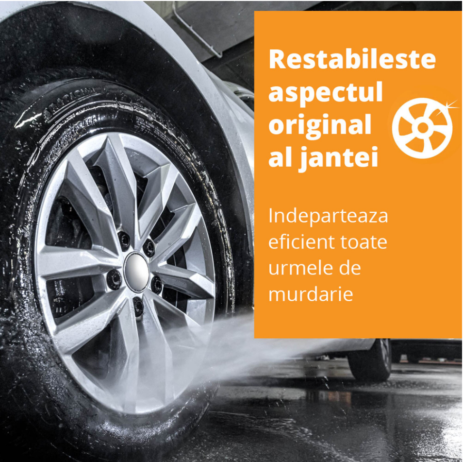 Solutie curatare jante cu indicator de actiune, Moje Auto, 750 ml