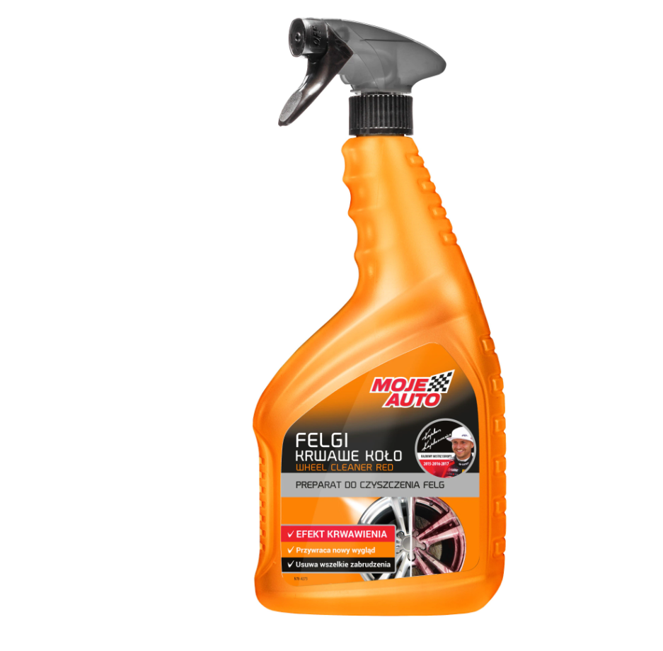 Solutie curatare jante cu indicator de actiune, Moje Auto, 750 ml