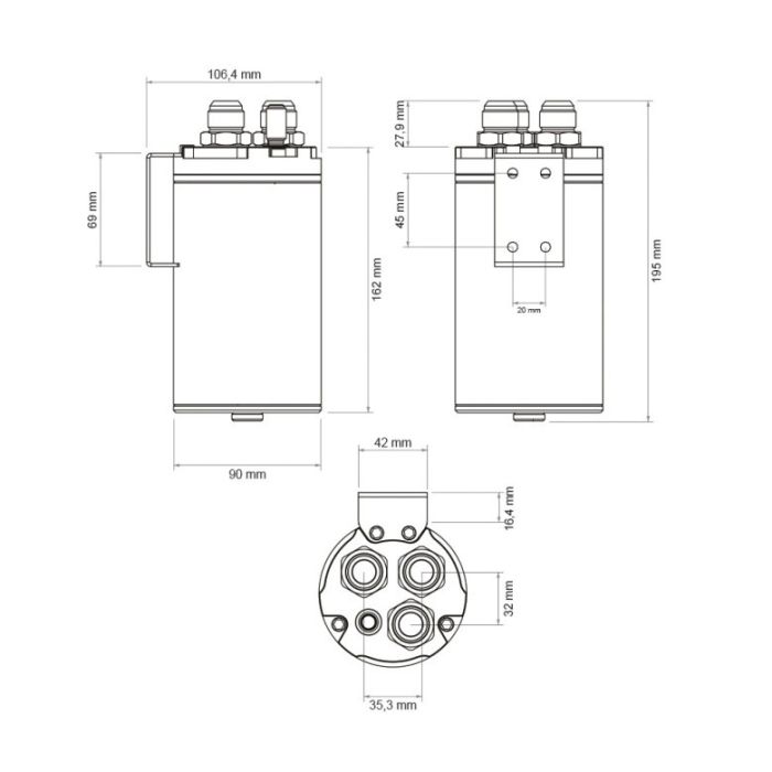 Oil catch tank Nuke Performance (0,75L)