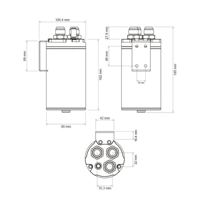Oil catch tank Nuke Performance (0,75L)