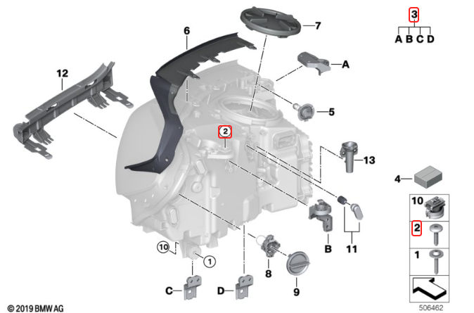 Kit Reparatie Far OE BMW X3