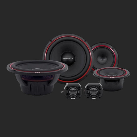 Difuzoare auto ESB 3000 3.6K3, set sistem 3 căi, 165mm, 270W RMS, 4Ω, 6 difuzoare