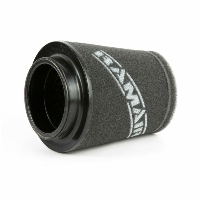Filtru de aer universal Ramair CC-117 Offset – conic cu gât offset, gât 80mm, bază din polimer cauciucat