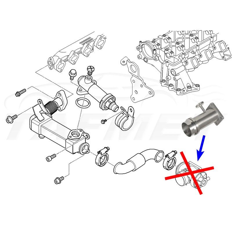 Kit anulare EGR BMW Motor 2.0D/2.5D/3.0D- M47 M57