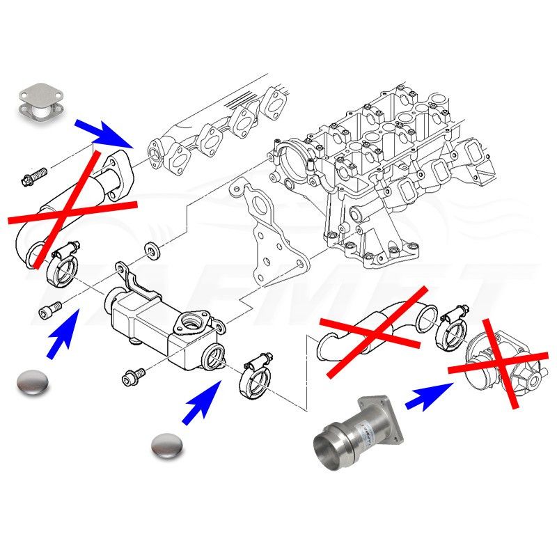 Kit anulare EGR BMW 3.0D - M57N