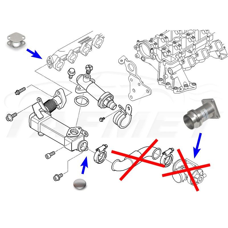 Kit anulare EGR BMW 3.0D - M57N