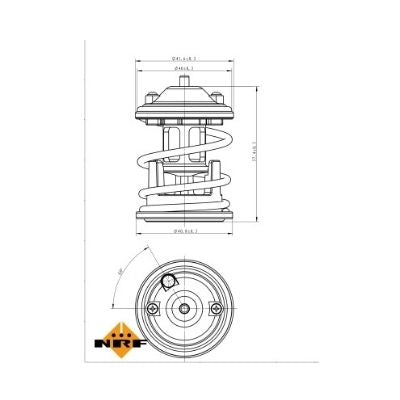 Termostat lichid racire NRF 725219