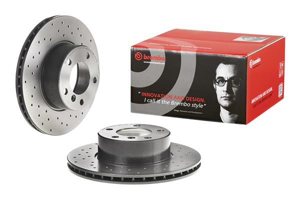 Disc frana perforat Fata Brembo 09.6924.1X