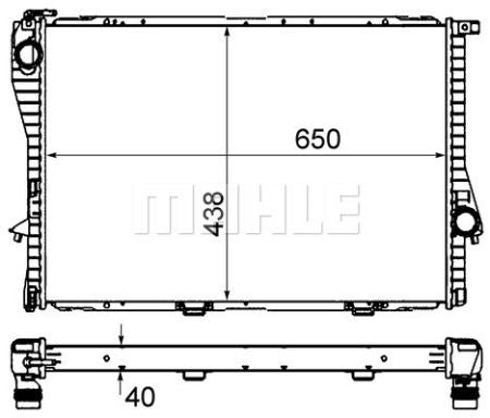 Radiator racire motor Mahle CR296000P