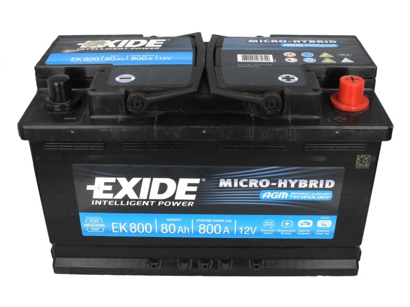 Baterie auto Exide 80Ah 800A