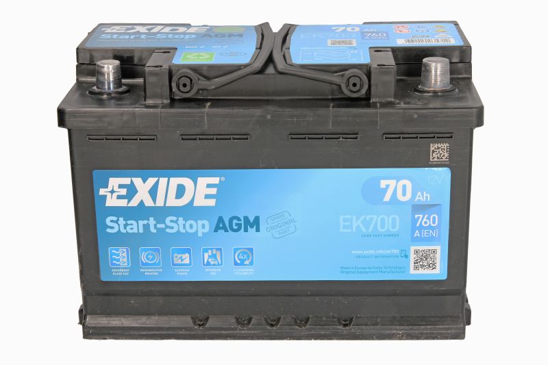 Baterie auto Exide 70Ah 760A
