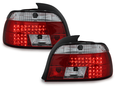 Set Stopuri LED compatibile cu BMW E39 rosu/cristal