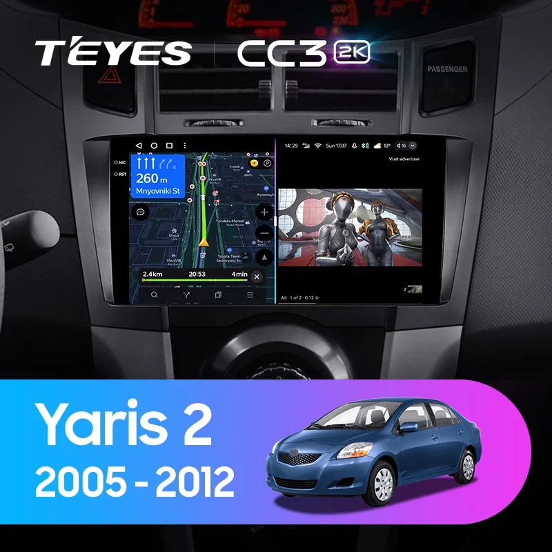 Navigatie Auto Teyes CC3L WiFi Toyota Yaris 2005-2012