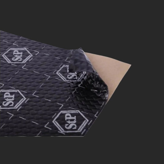 Insonorizant auto Premium STP Black Silver, 375x265mm, 1.8mm, Foaie