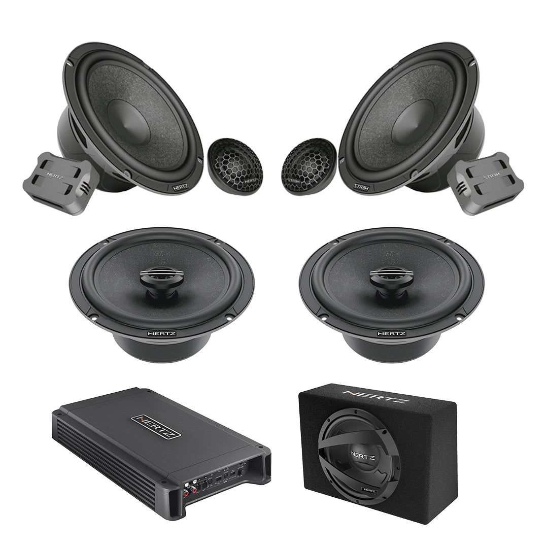 Pachet Difuzoare Auto cu subwoofer Audi A6 C6 2004-2011 Hertz Cento 1500 W
