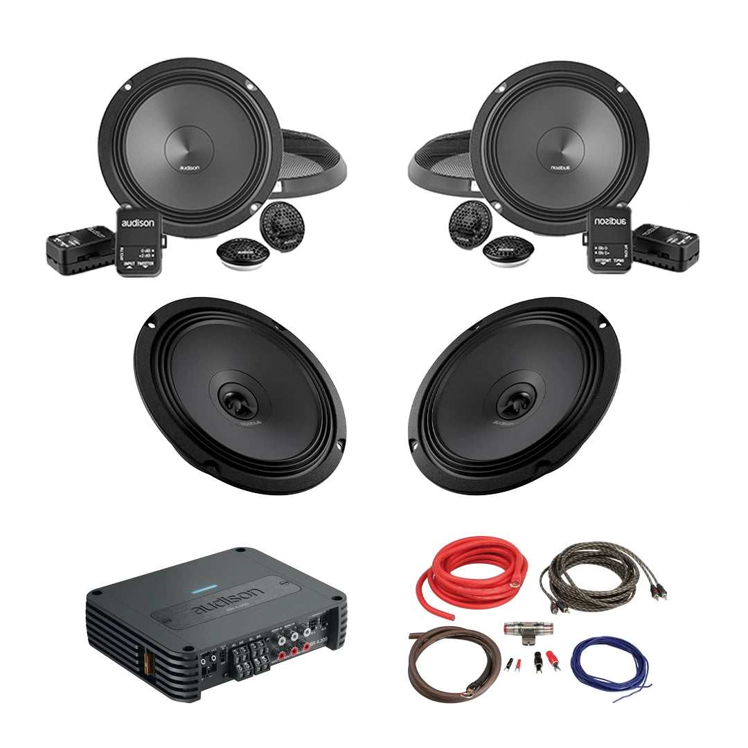 Pachet Difuzoare Auto cu amplificator Audi A6 C6 2004-2011 Audison Prima 560 W