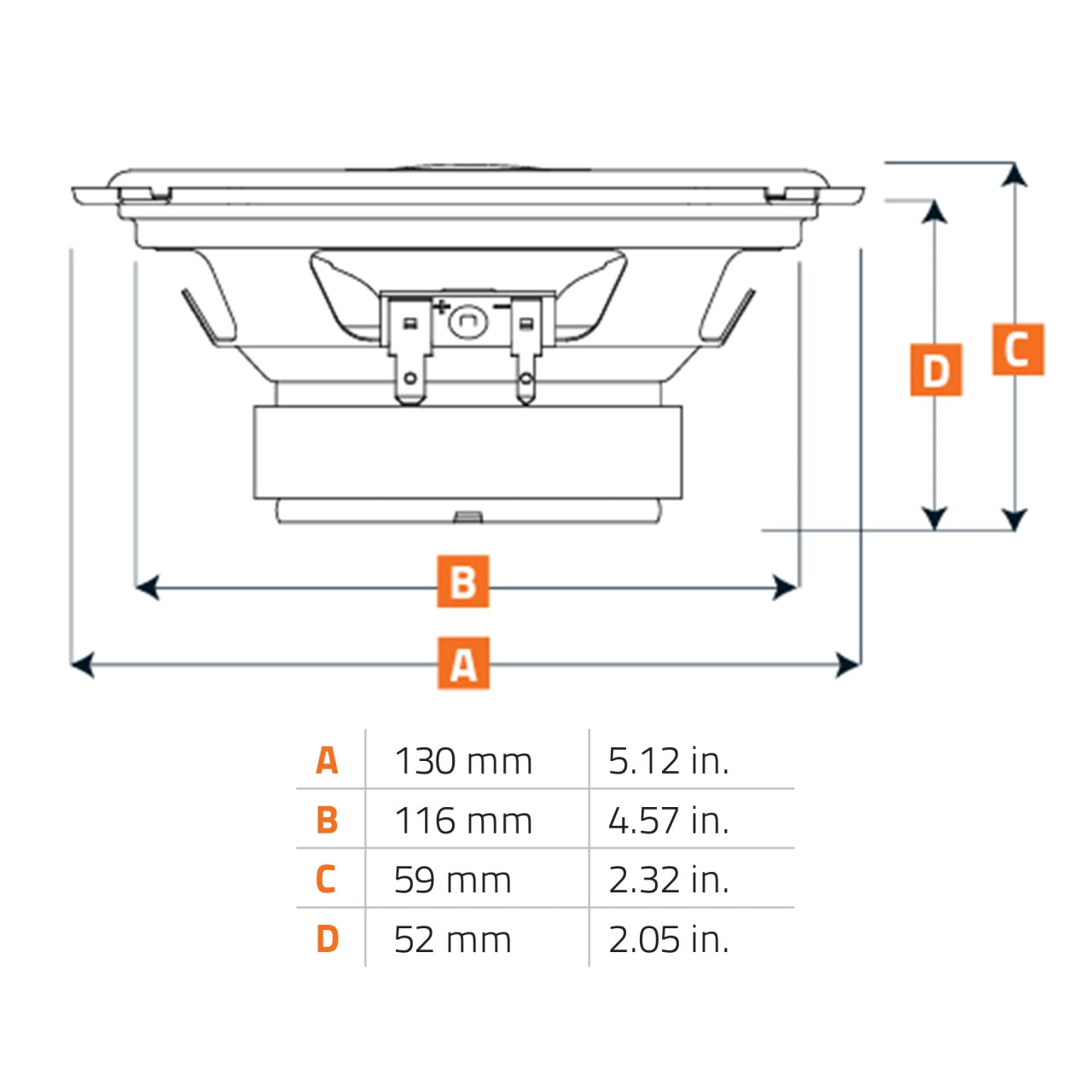 Set difuzoare auto Hertz Uno X 130