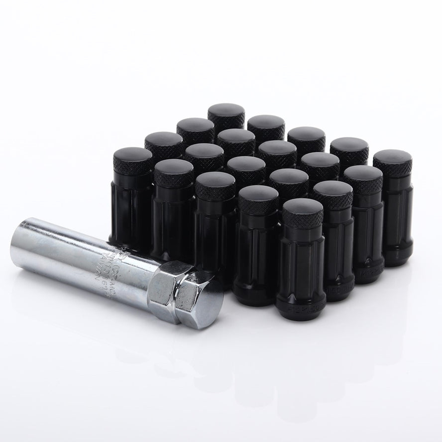 Set 20 Piulite Negru tip hex M12x1,5 + Cheie