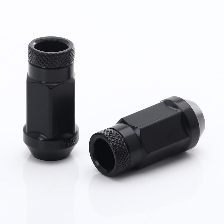 Set 20 Piulite Negru tip hex M12x1,5 + Cheie
