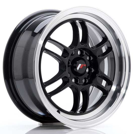 Japan Racing JR7 Glossy Black w/Machined Lip