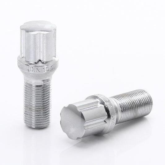Set 20 Prezoane Chrome tip Stea M14x1,25 + Cheie