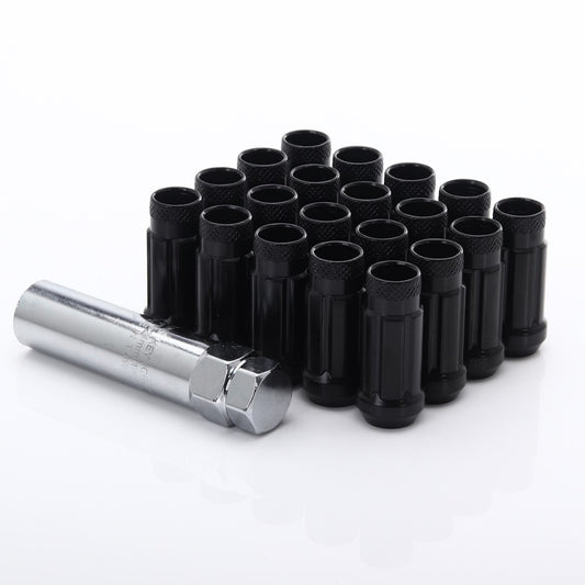Set 20 Piulite Negru tip hex M12x1,5 + Cheie