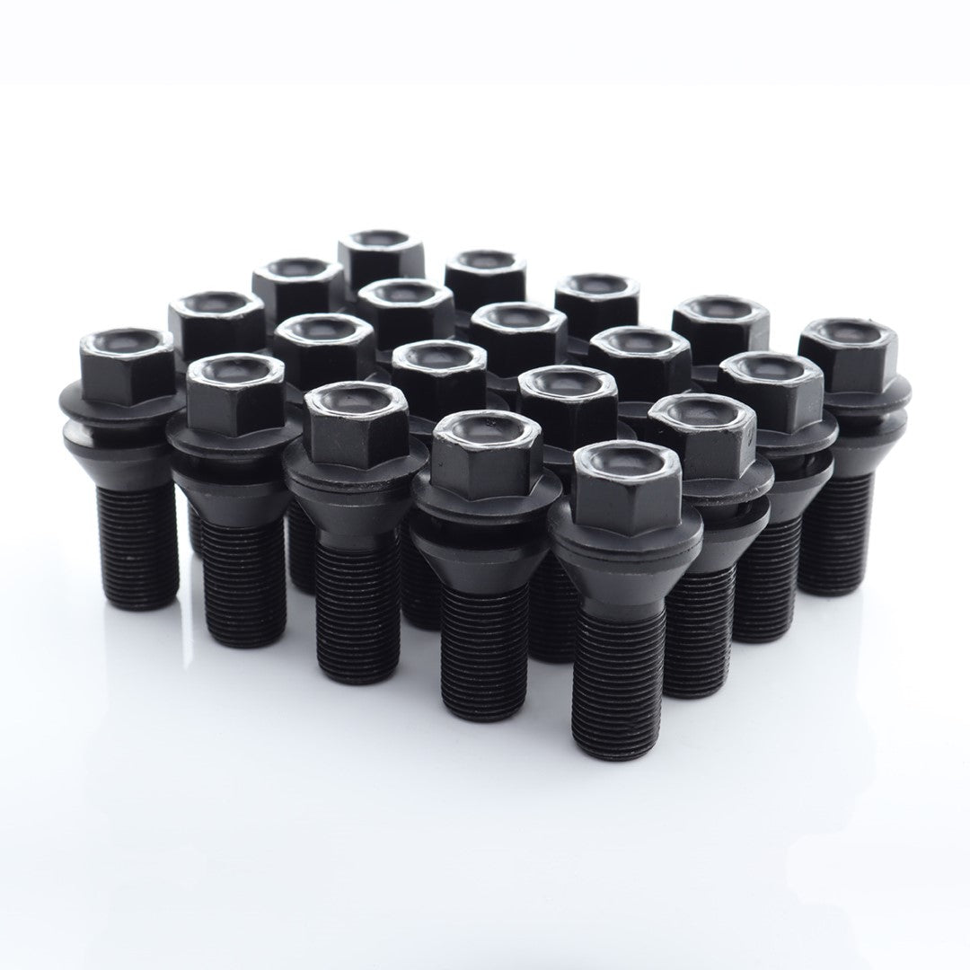 Set 20 Prezoane Negru tip hex M15x1,25