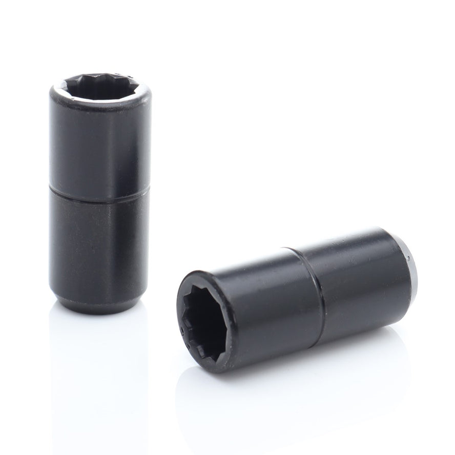 Set 20 Piulite Negru tip stea M14x1.5 + Cheie