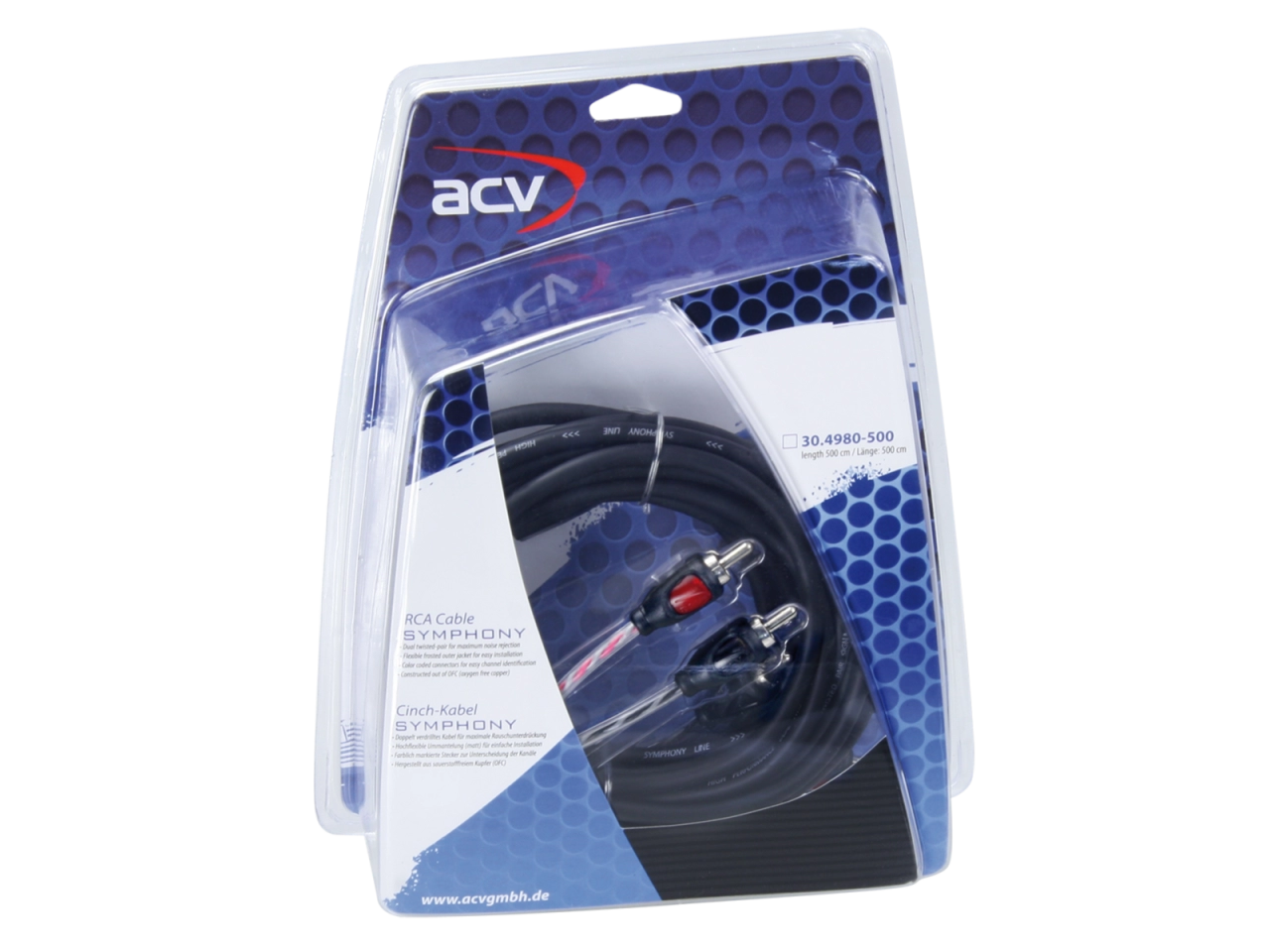 Cablu RCA ACV 30.4980-500 Synphony Mid Line, RCA