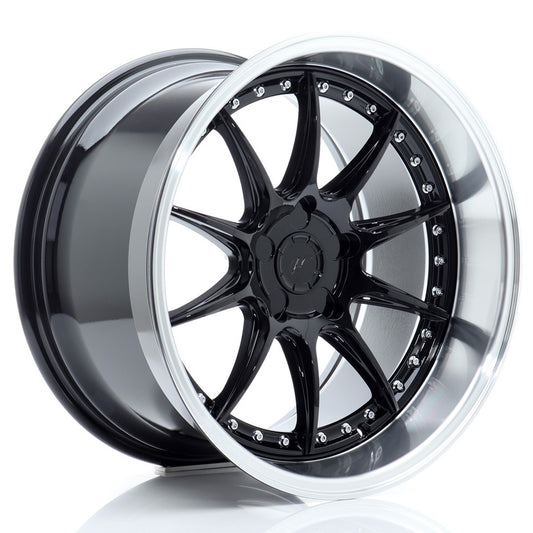 Japan Racing JR41 Gloss Black w/ Machined Lip