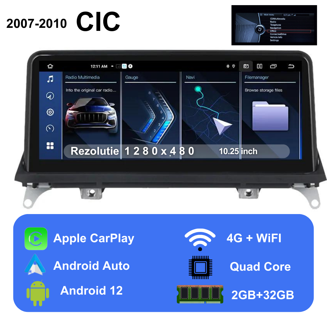 Navigatie Android compatibila BMW X5 (E70) 2007 - 2013