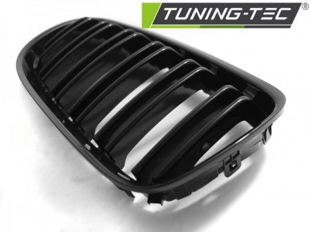 Grila centrala dubla compatibila BMW E90 E91 09  - Negru Lucios