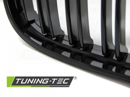 Grila centrala dubla compatibila BMW E90 E91 09  - Negru Lucios