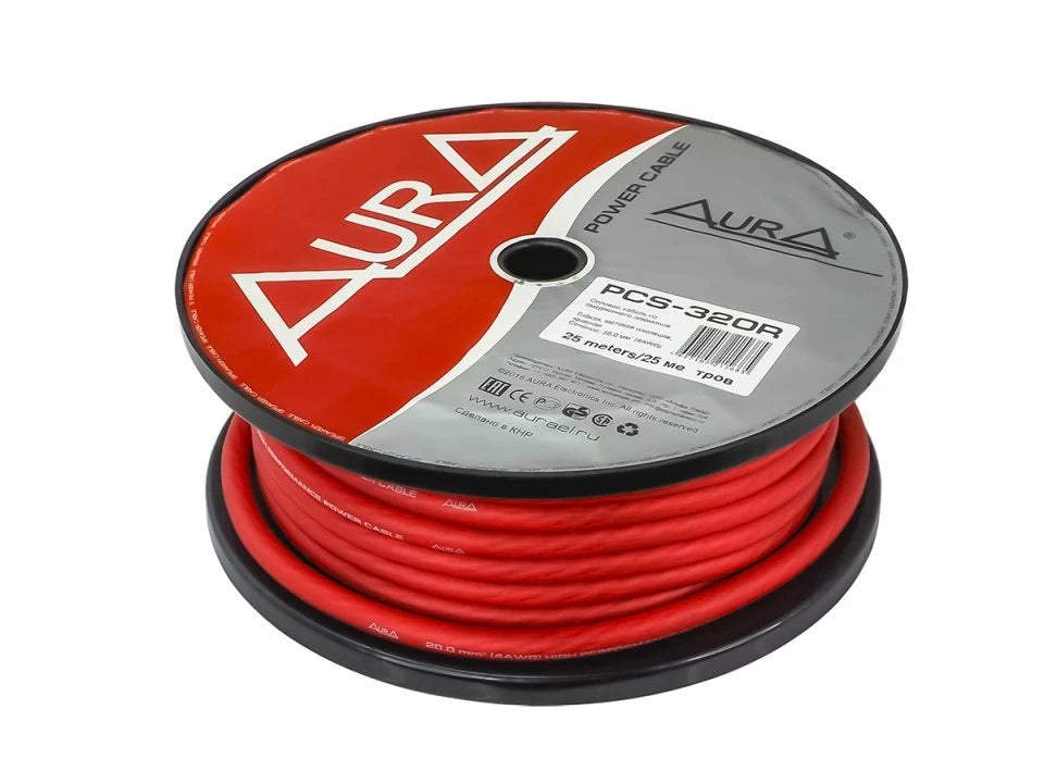 Cablu alimentare Aura PCS 320R, Metru Liniar - 1 m, 20mm2 (4AWG)