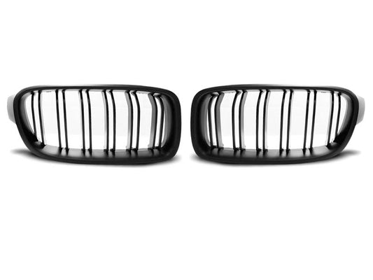Grila centrala compatibila BMW Seria 3 F30/F31 2011- Matt Black