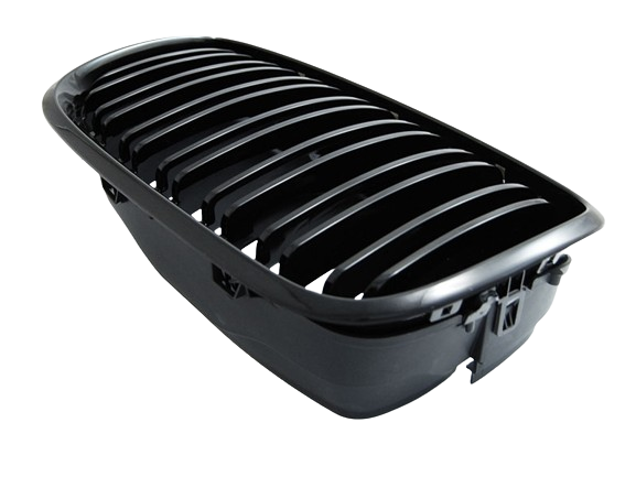 Grila centrala dubla compatibila BMW  X5 E70 | X6 E71 Negru Lucios