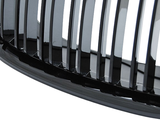 Grila centrala dubla compatibila BMW  X5 E70 | X6 E71 Negru Lucios