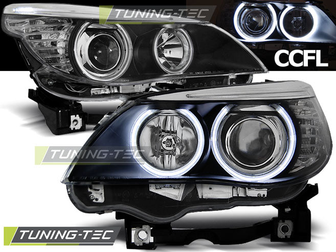 Faruri compatibile BMW E60/61 Angel Eyes CCFL